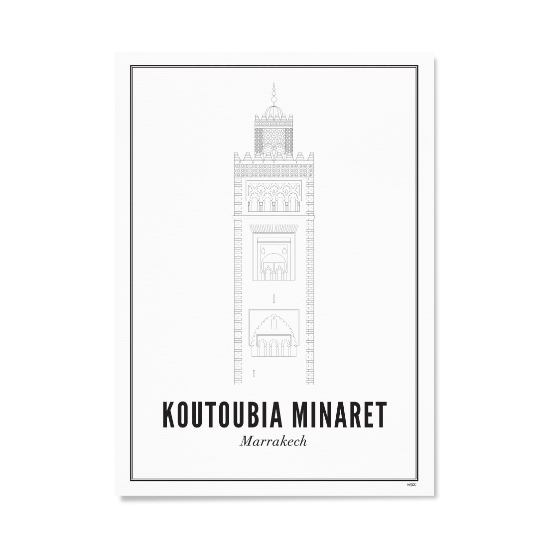 Affiches de  Marrakech - Mosquée Koutoubia | WIJCK.